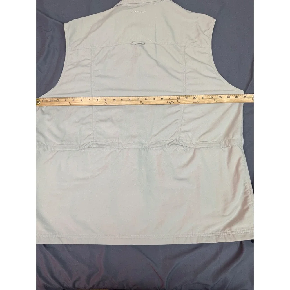 Columbia Titanium Omni Dry Mens 2X Utility Vest Tan Beige Fishing Hiking‎ Cargo